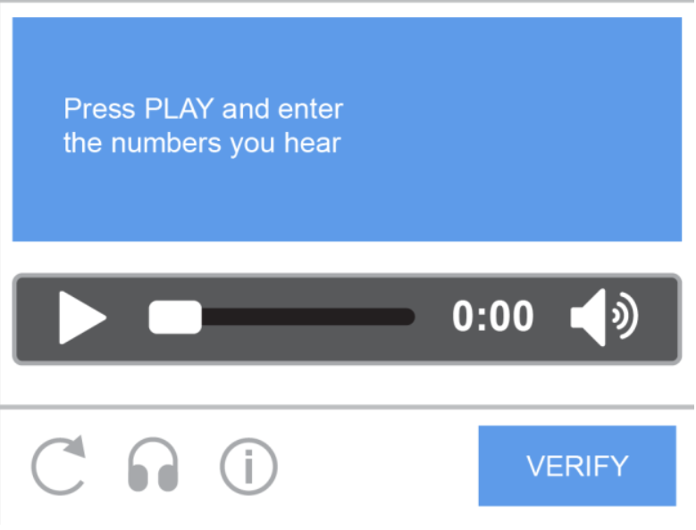 what is a captcha - audio captcha